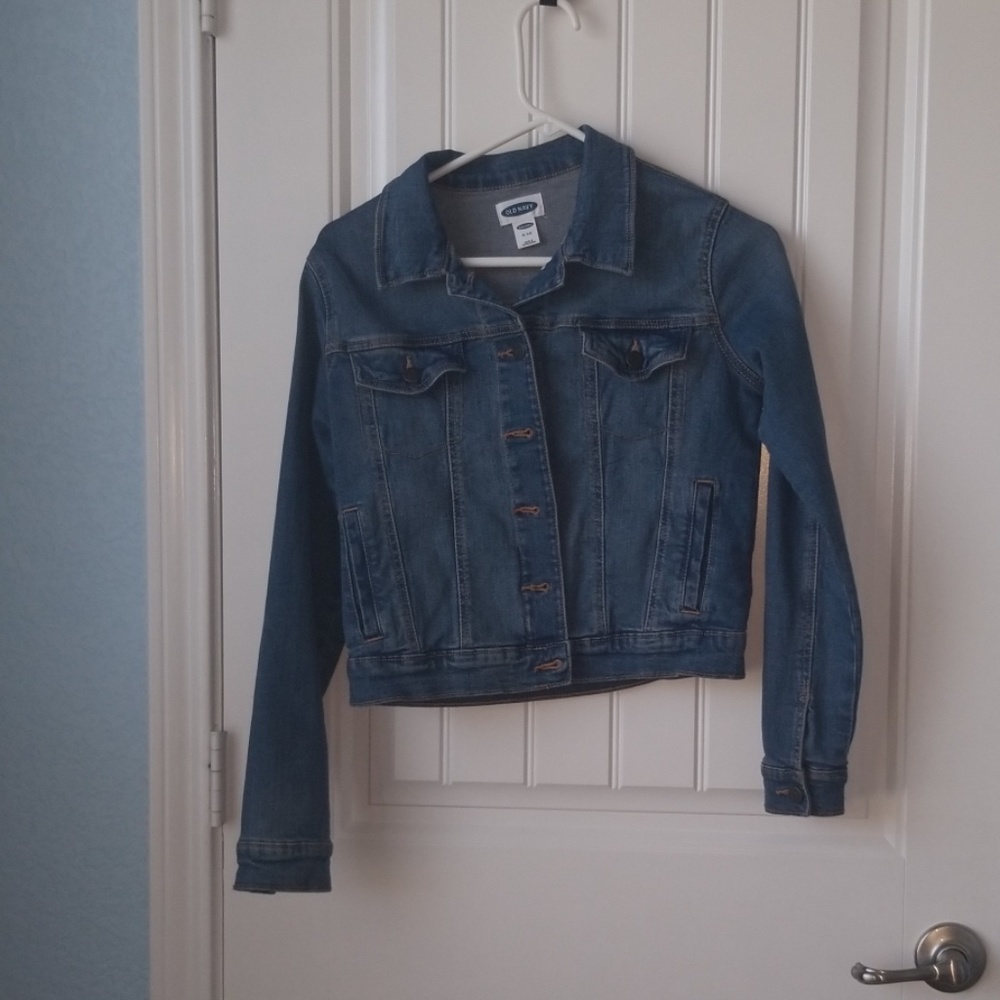 Old Navy Girls' Dark-Wash Denim Jacket
